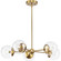 Atwell Five Light Chandelier in Brushed Bronze (54|P400325109)