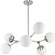 Haas Six Light Chandelier in Brushed Nickel (54|P400308009)