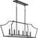 Parkhurst Six Light Linear Island Chandelier in Matte Black (54|P40030031M)