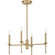 Elara Four Light Chandelier in Vintage Brass (54|P400293163)