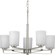 League Five Light Chandelier in Brushed Nickel (54|P400286009)