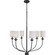 Bonita Six Light Foyer Chandelier in Black (54|P400227031)