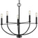 Leyden Five Light Chandelier in Matte Black (54|P400202031)