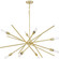 Astra Eight Light Chandelier in Satin Brass (54|P400109012)