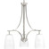 Leap Three Light Chandelier in Brushed Nickel (54|P400042009)