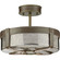 Point Dume-Rockdance Four Light Semi Flush Mount in Aged Brass (54|P350143161)