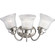 Fluted Glass-Clear Three Light Bath Bracket in Brushed Nickel (54|P328909)