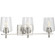 Calais Three Light Bath Bracket in Brushed Nickel (54|P300362009)