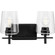 Calais Two Light Bath Vanity in Matte Black (54|P30036131M)