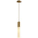 Magnum LED Pendant in Aged Brass (440|365340)