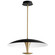 Spacely LED Pendant in Black W/ Aged Brass (440|36471540)