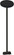 Extension 24''Track Pendant Kit in Black (72|TP179)