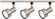 Track Lighting Kits Brushed Nickel Three Light Track Kit in Brushed Nickel (72|TK340)