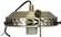 4''Wired Fan Light Holder in Antique Brass (72|SF77466)
