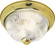 Two Light Flush Mount in Polished Brass (72|SF76025)