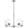 Intersection Five Light Chandelier in Polished Nickel (72|607635)