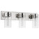 Intersection Three Light Vanity in Polished Nickel (72|607633)