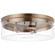 Intersection Three Light Flush Mount in Burnished Brass (72|607538)