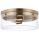 Intersection Two Light Flush Mount in Burnished Brass (72|607536)