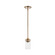 Intersection One Light Mini Pendant in Burnished Brass (72|607529)