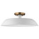 Colony One Light Flush Mount in Matte White / Burnished Brass (72|607493)