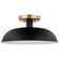 Colony One Light Flush Mount in Matte Black / Burnished Brass (72|607491)