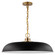 Colony One Light Pendant in Matte Black / Burnished Brass (72|607487)