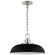 Colony One Light Pendant in Matte Black / Polished Nickel (72|607482)