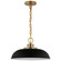 Colony One Light Pendant in Matte Black / Burnished Brass (72|607481)