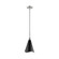 Tango One Light Pendant in Matte Black / Polished Nickel (72|607472)