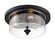 Bransel Three Light Flush Mount in Matte Black (72|607291)