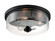 Sommerset Three Light Flush Mount in Matte Black (72|607269)