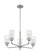 Sommerset Five Light Chandelier in Brushed Nickel (72|607175)
