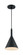 Lightcap One Light Pendant in Matte Black (72|607127)