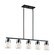 Skybridge Five Light Island Pendant in Matte Black (72|607104)