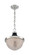 Faro One Light Pendant in Polished Nickel / Black Accents (72|607070)