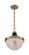 Faro One Light Pendant in Burnished Brass / Black Accents (72|607060)