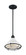 Newbridge One Light Pendant in Gloss White / Black Accents (72|607023)