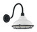 Newbridge One Light Outdoor Wall Mount in Gloss White / Textured Black (72|607022)