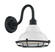 Newbridge One Light Outdoor Wall Mount in Gloss White / Textured Black (72|607021)