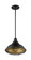 Newbridge One Light Pendant in Dark Bronze / Gold (72|607014)