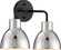 Sloan Two Light Vanity in Matte Black / Polished Nickel (72|606772)