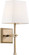 Highline One Light Vanity in Burnished Brass / White (72|606707)