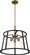 Chassis Three Light Pendant in Copper Brushed Brass / Matte Black (72|606642)
