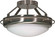 Polaris Two Light Semi Flush Mount in Brushed Nickel (72|60609)