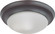 One Light Flush Mount in Mahogany Bronze (72|606013)