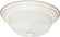 Two Light Flush Mount in Textured White (72|606004)