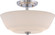Willow Two Light Semi Flush Mount in Polished Nickel (72|605806)
