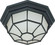Spider Cage Textured Black One Light Ceiling Mount in Textured Black (72|60536)