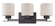 Parallel Three Light Vanity in Aged Bronze (72|605303)